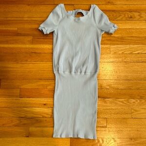 Women’s size small free people beach blue body con ribbed dress